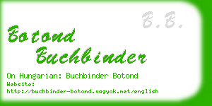 botond buchbinder business card